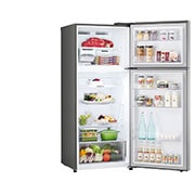 LG ثلاجة سعة 375 لتر فريزر علوي، تشخيص ذكي، فضي, GN-B522PLGB