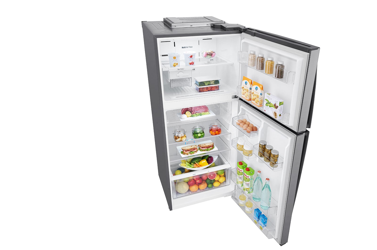 LG ضاغط خطي 410 لترات، 14 قدمًا مكعبًا، رقمية، فلتر تنقية Hygiene Fresh،<br>خاصية Door Cooling, GN-H562HLHU