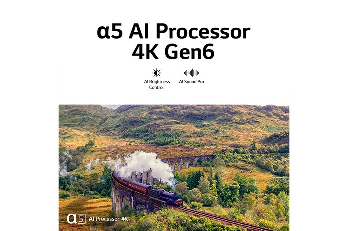 LG، تلفزيون UHD 4K، سلسلة UR80 مقاس 43 بوصة، WebOS Smart AI ThinQ، جهاز تحكم عن بعد سحري، سينما ثلاثية الجوانب، HDR10، HLG، AI Sound Pro (5.1.2ch)، حامل ثنائي القطب، 2023 جديد, 43UR80006LJ