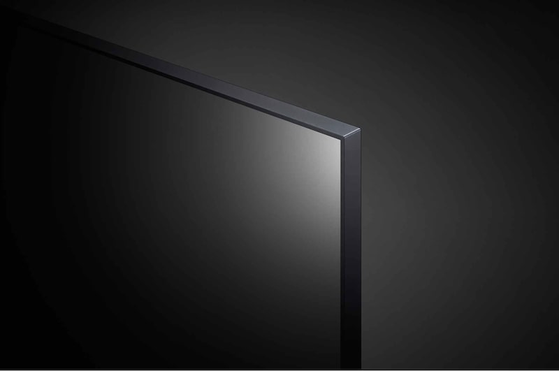 LG سلسلة تلفزيون LG UHD 4K 65 بوصة UP77، بتصميم شاشة السينما الرائع بدقة 4K والمزود بتقنية Active HDR ونظام تشغيل WebOS بالإضافة إلى تقنية Smart AI ThinQ , 65UP7760PVB