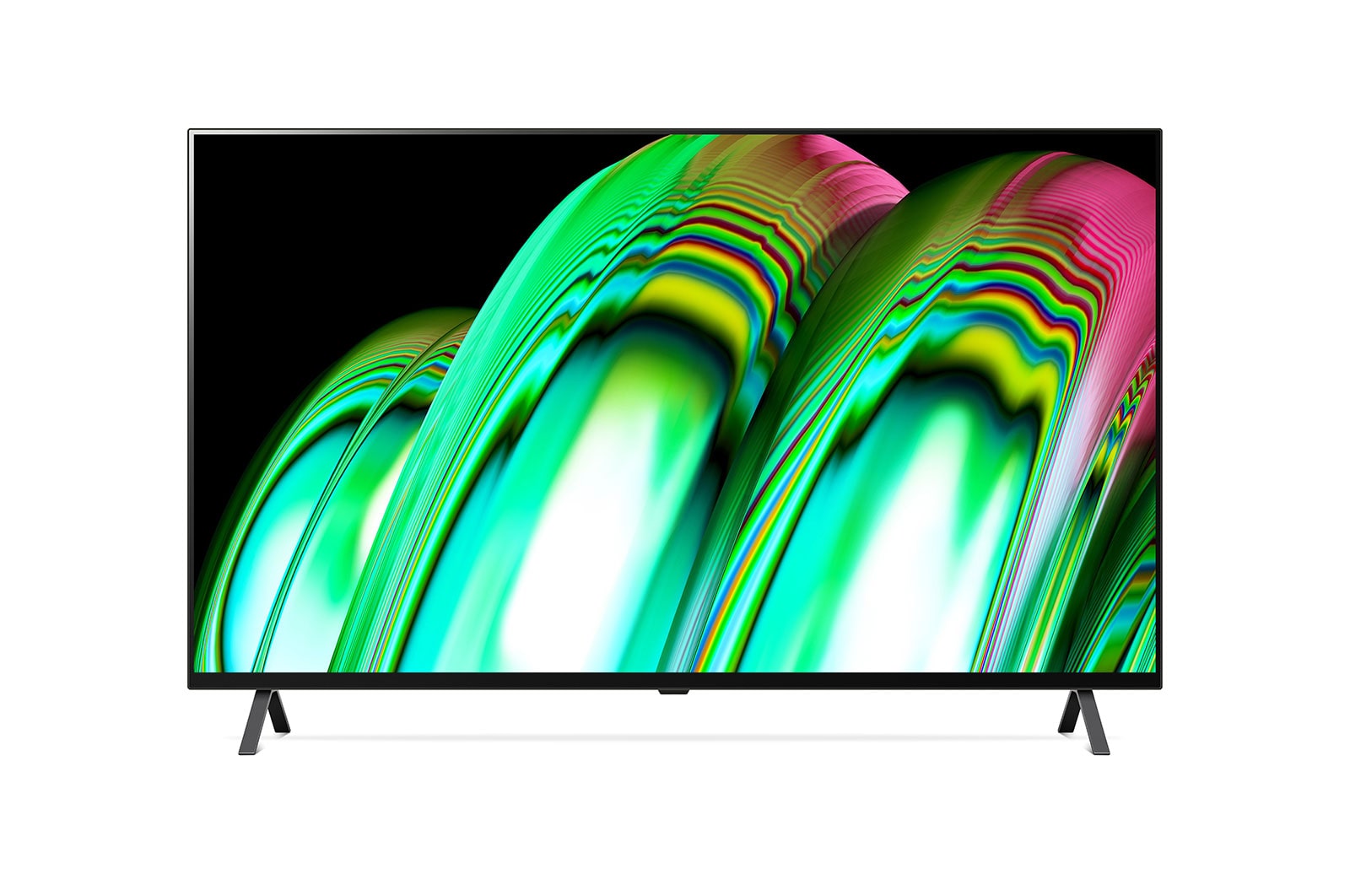 LG تلفاز LG OLED مقاس 48 بوصة من سلسلة A2 ، مع HDR (النطاق الديناميكي العالي) السينمائي بدقة 4K تصميم  سينمائى والمزوّد بإمكانية تعتيم البكسل بتقنية AI ThinQ للتلفزيون الذكي بنظام التشغيل WebOS, OLED48A26LA