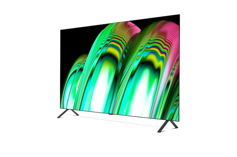 LG تلفاز LG OLED مقاس 48 بوصة من سلسلة A2 ، مع HDR (النطاق الديناميكي العالي) السينمائي بدقة 4K تصميم سينمائى والمزوّد بإمكانية تعتيم البكسل بتقنية AI ThinQ للتلفزيون الذكي بنظام التشغيل WebOS, OLED48A26LA