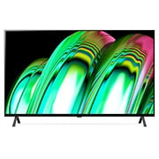 LG تلفاز LG OLED مقاس 48 بوصة من سلسلة A2 ، مع HDR (النطاق الديناميكي العالي) السينمائي بدقة 4K تصميم  سينمائى والمزوّد بإمكانية تعتيم البكسل بتقنية AI ThinQ للتلفزيون الذكي بنظام التشغيل WebOS, OLED48A26LA