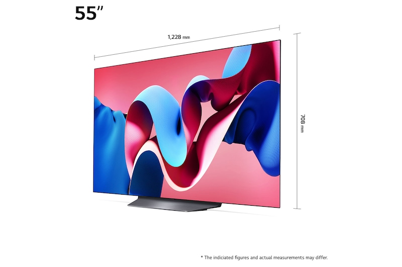 LG تلفزيون LG OLED evo AI CS4 4K الذكي مقاس 55 بوصة المدعوم بجهاز التحكم AI Magic remote وتكنولوجيا الصوت Dolby Vision وواجهة webOS24 طراز عام (2024), OLED55CS4VA