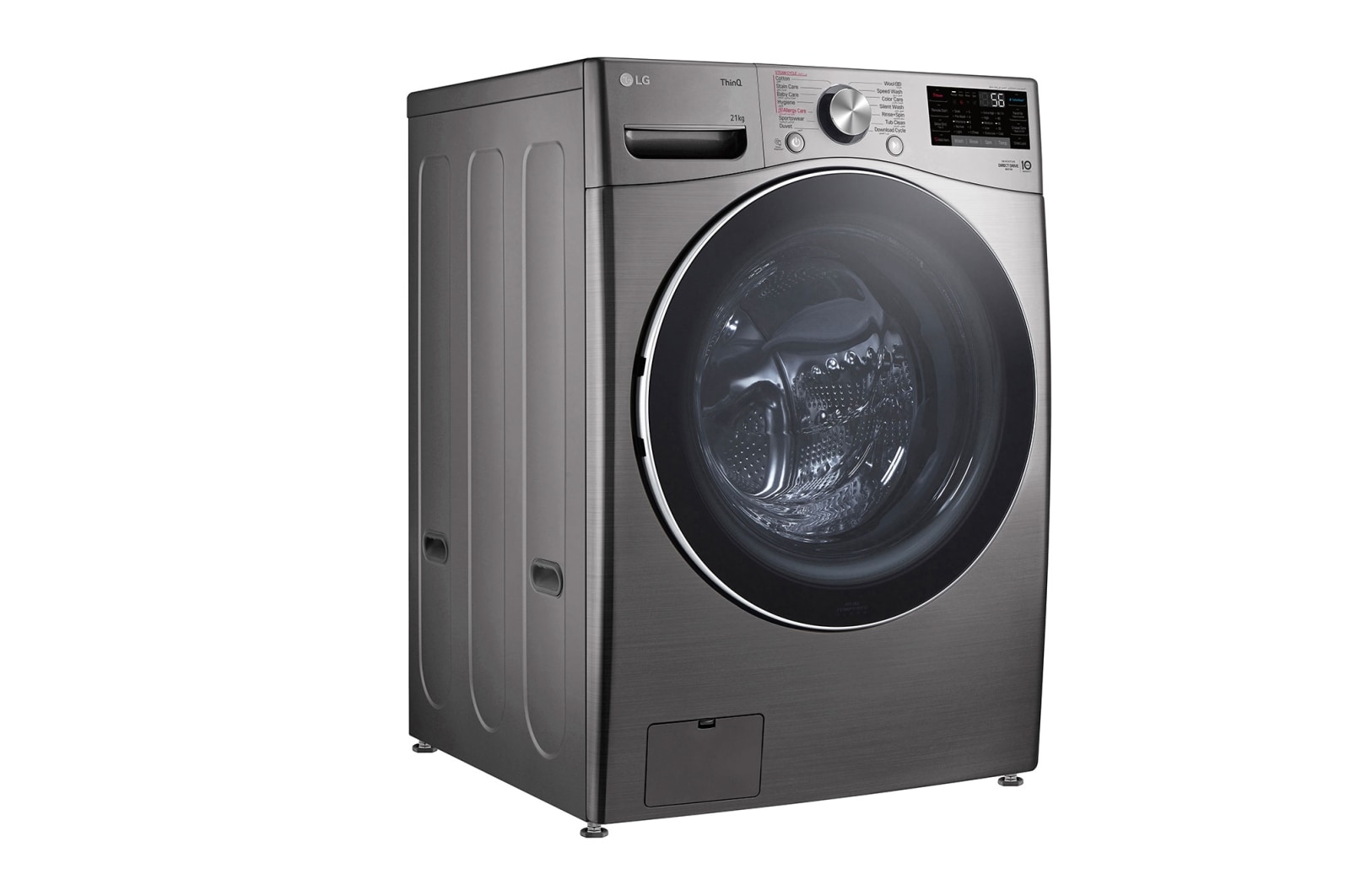 LG غسالة 21 كيلو , 6 حركات , بخار موتور الدفع المباشر الموفر للطاقة  TurboDry , TurboWash, F0P2CYV2T