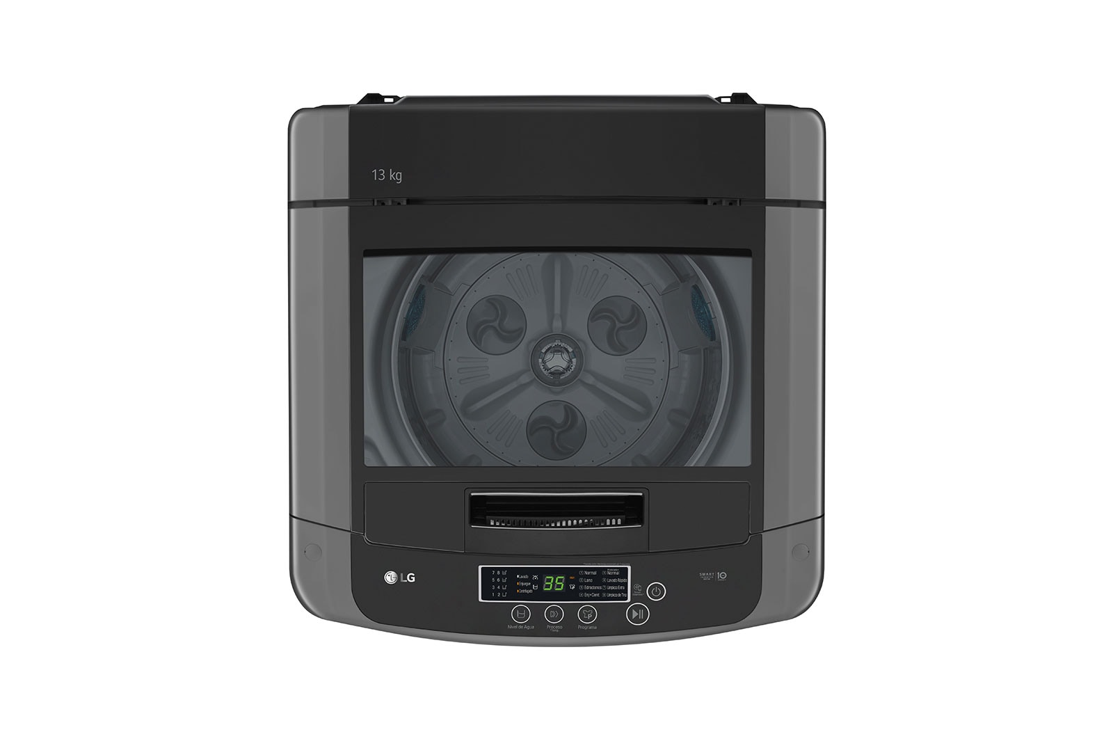 LG غسالة مزودة محرك ذكي من إل جي سعة 13 كجم, T1364NEHGB
