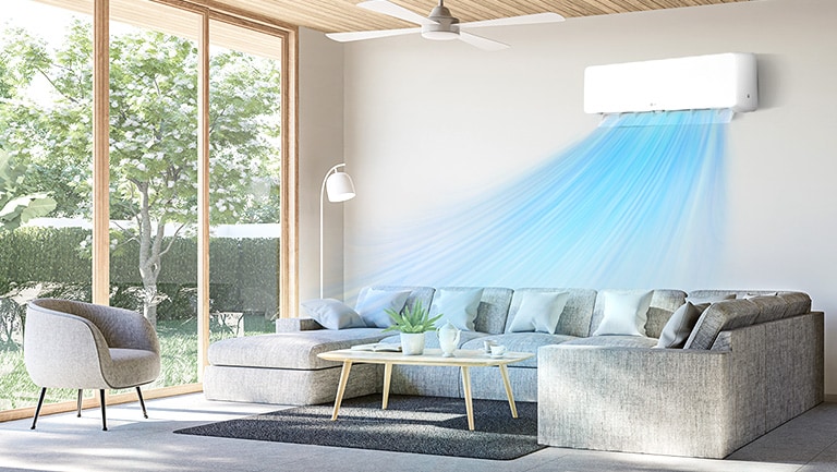 Auto Swing evenly distributes the air so it's comfortable in every corner of the room.