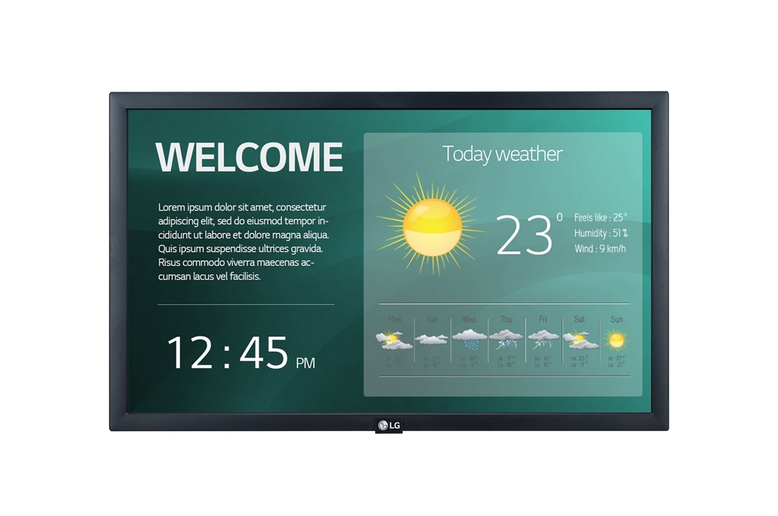 LG 22'' Standard Signage, 22SM3G-B