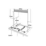LG Built-in Gas Cooker,4 Burners,Stainless-60CM, HU641BBG
