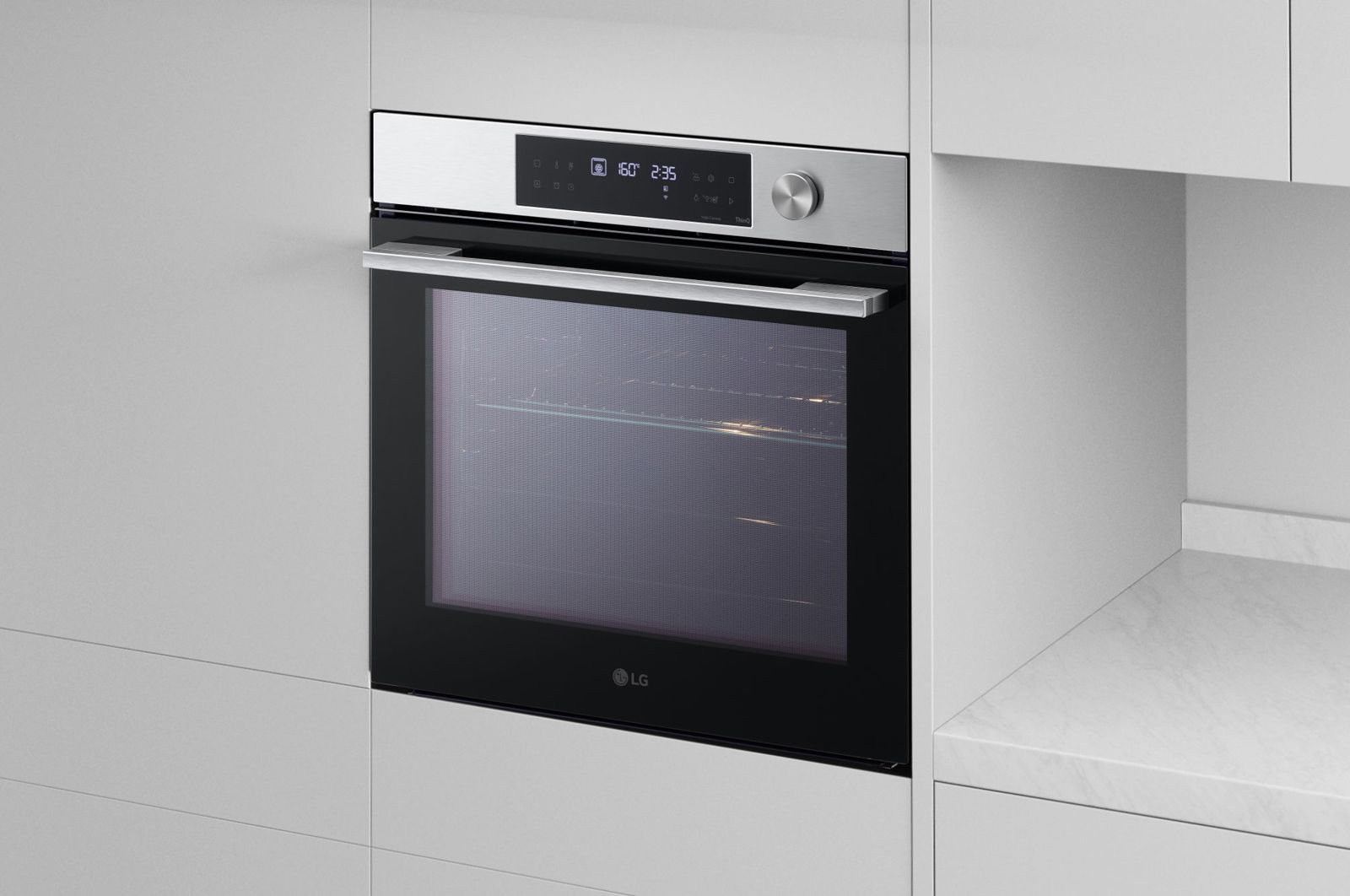 LG InstaView Oven 76 Liters A+ Air Fry, WSED7613S