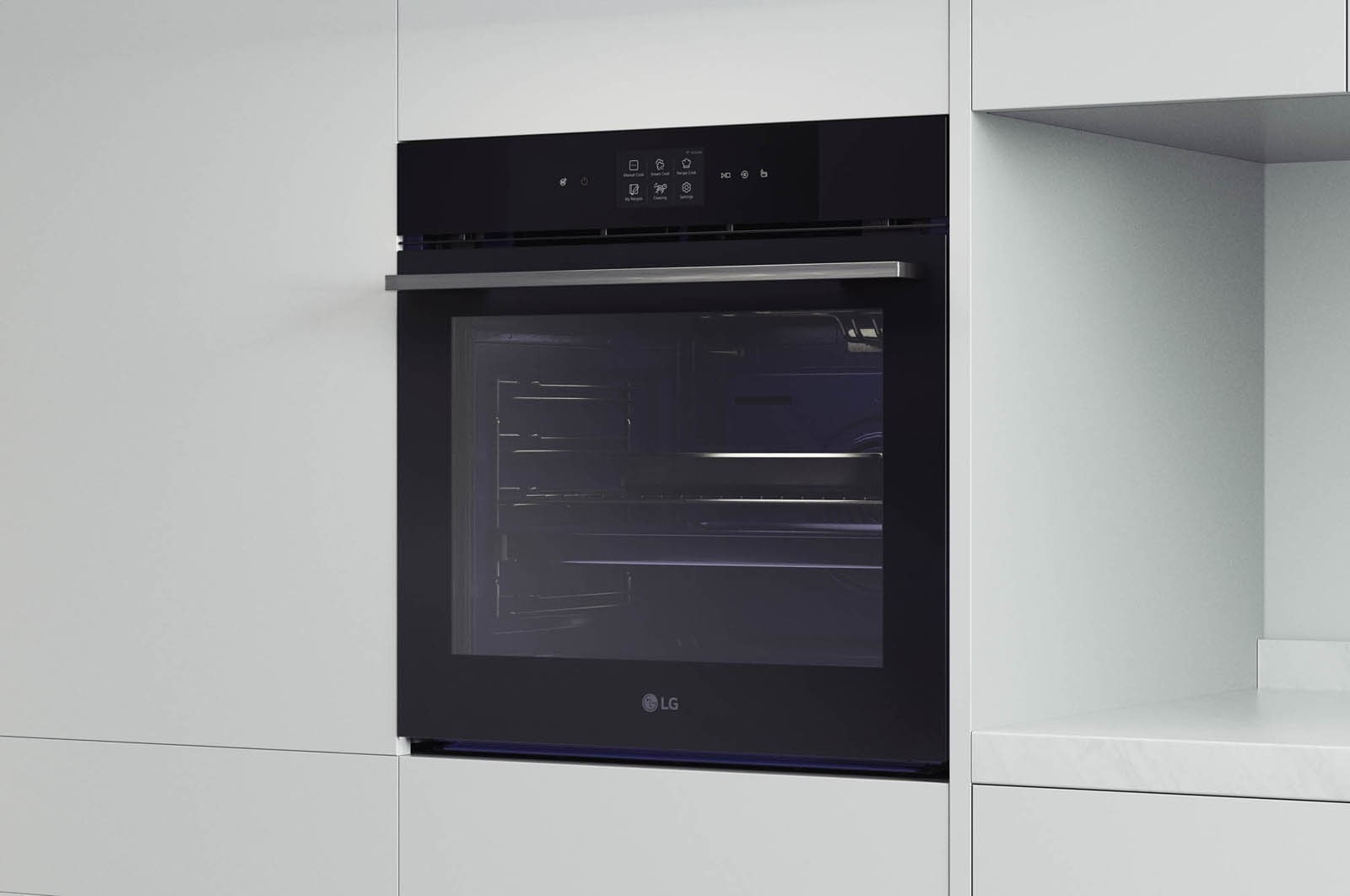 LG InstaView Oven 76 Liters A+ Air Fry &Steam, WSED7667M