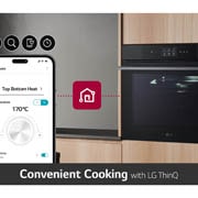 LG InstaView Oven 76 Liters A+ Air Fry &Steam, WSED7667M
