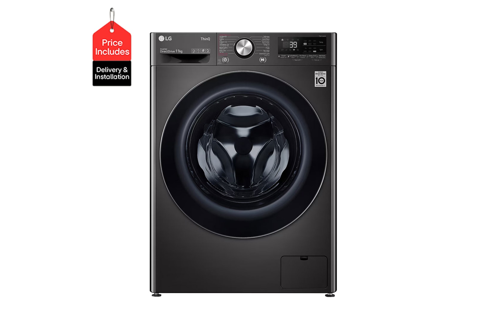 Front View | 11 Kg Vivace Washing Machine, with AI DD technology | F4Y9EWG2ZV