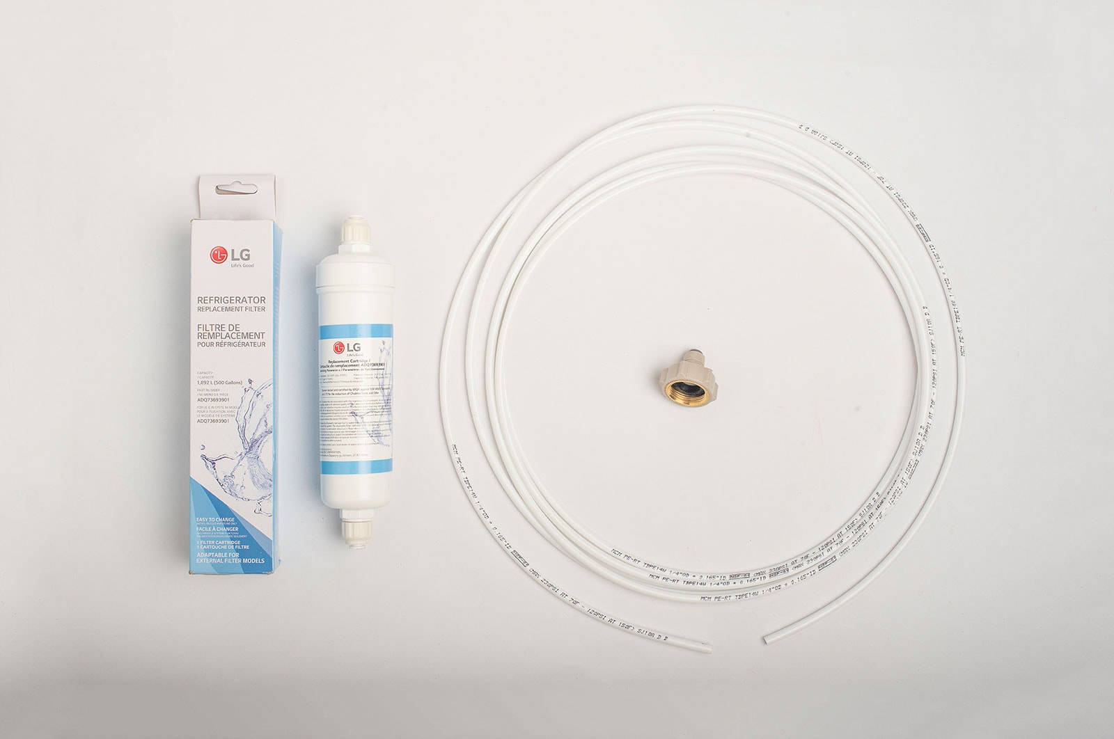 LG Water Filter with Tube for Refrigerator, 3219JA3001P