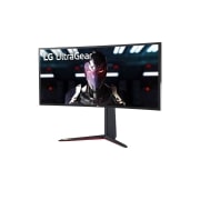 LG 34" 21:9 UltraGear™ Nano IPS 1ms (GtG) Curved Gaming Monitor, 34GN850-B