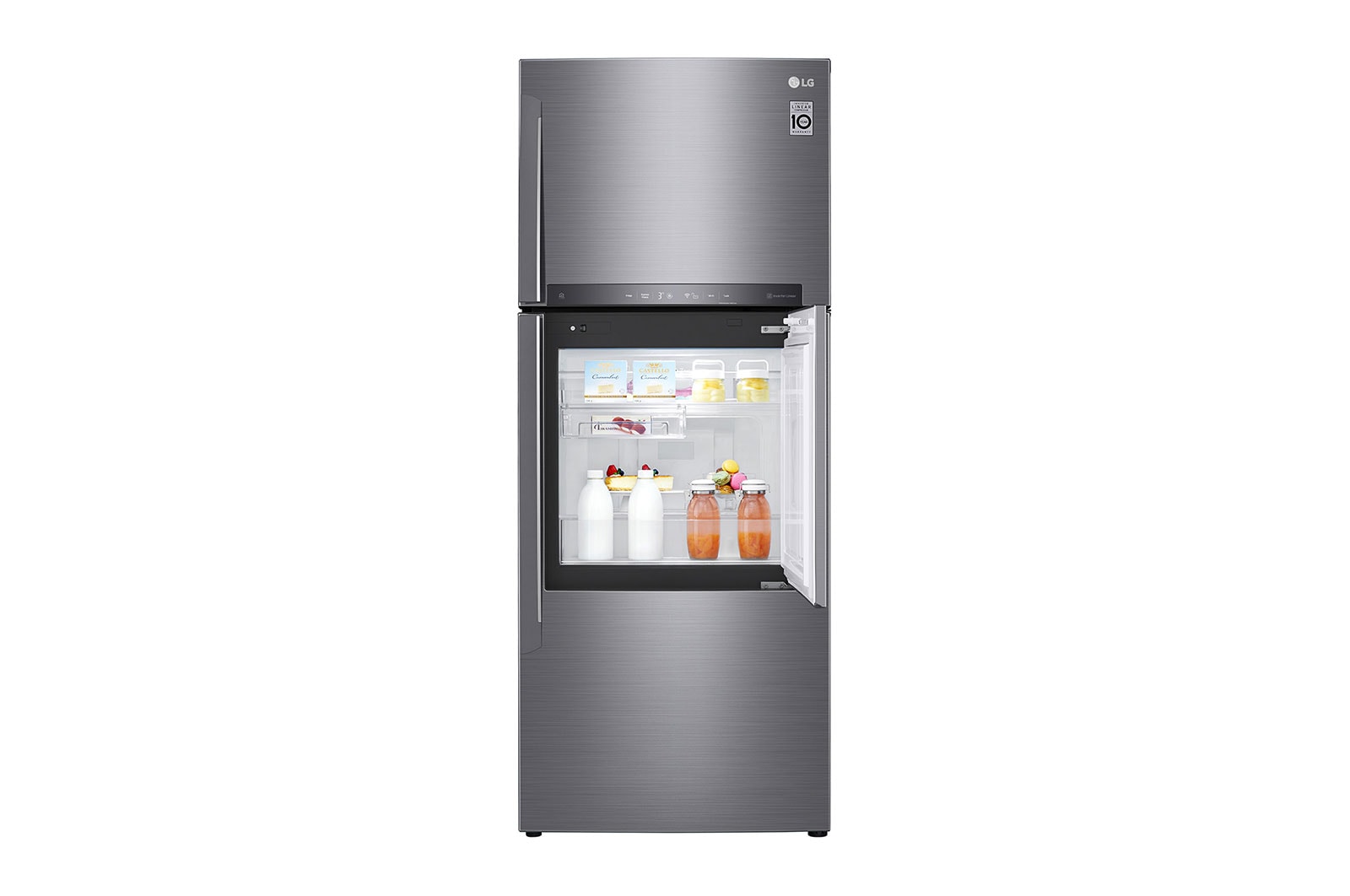 LG 445L LG Top Freezer Linear Cooling™, Silver, GC-A602HLHU