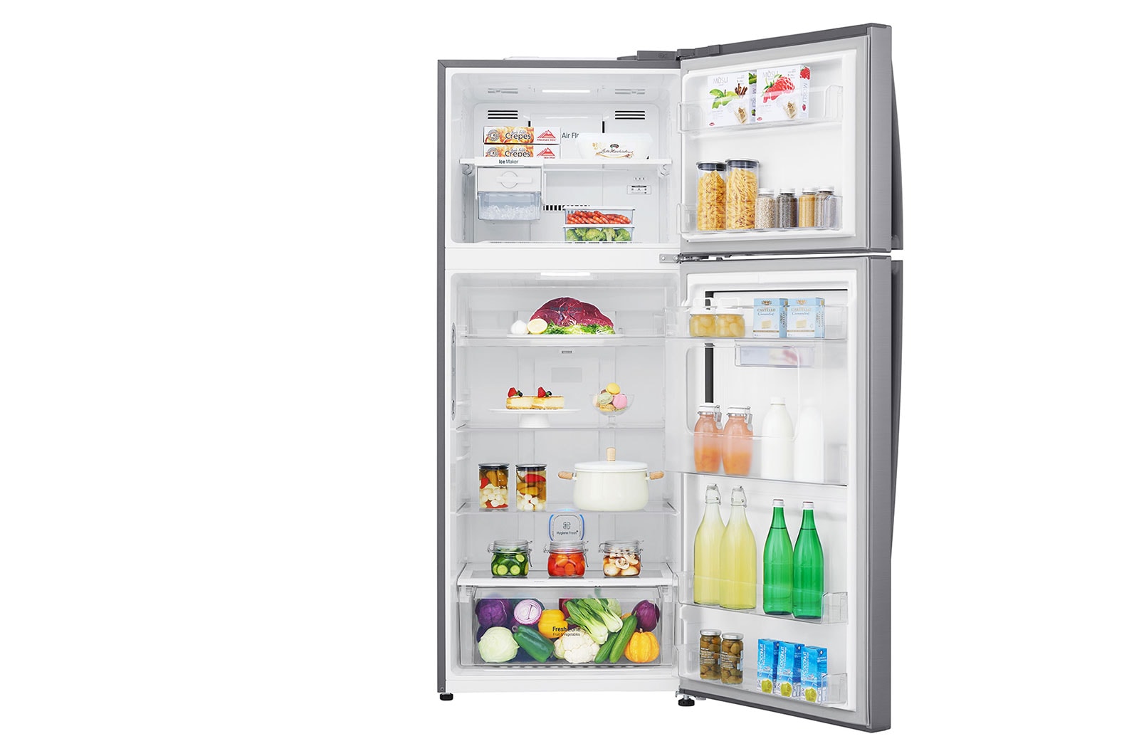 LG 445L LG Top Freezer Linear Cooling™, Silver, GC-A602HLHU