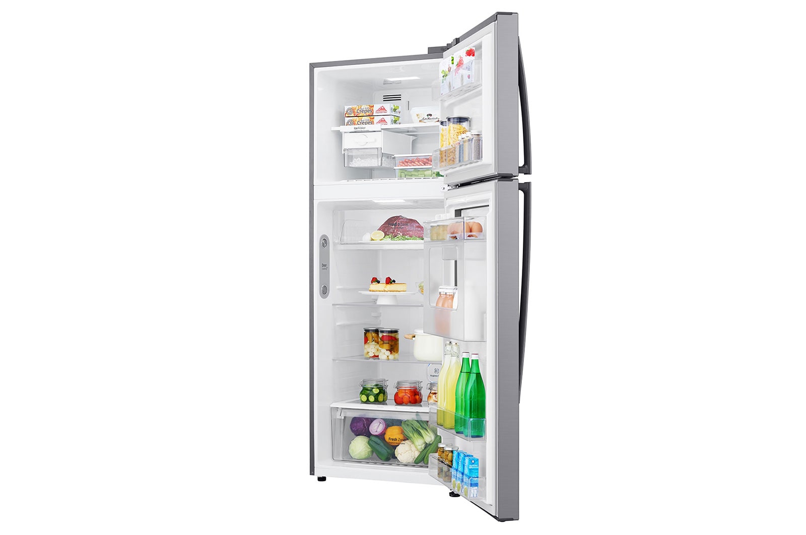 LG 445L LG Top Freezer Linear Cooling™, Silver, GC-A602HLHU