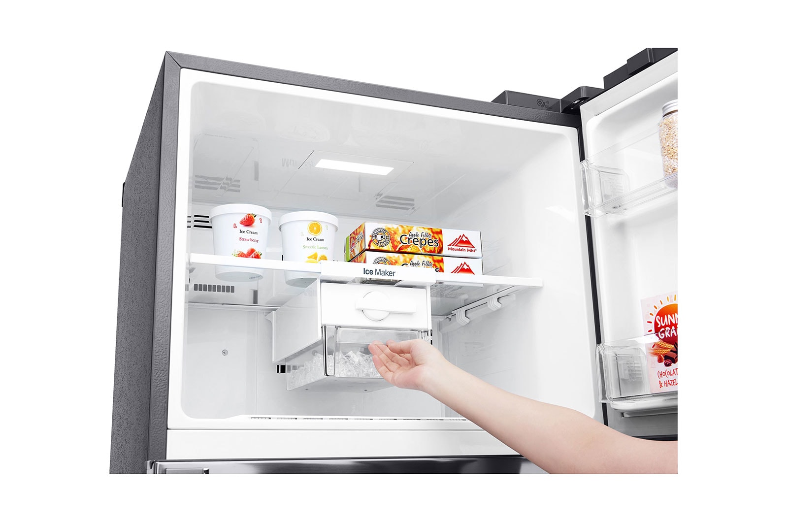 LG 445L LG Top Freezer Linear Cooling™, Silver, GC-A602HLHU