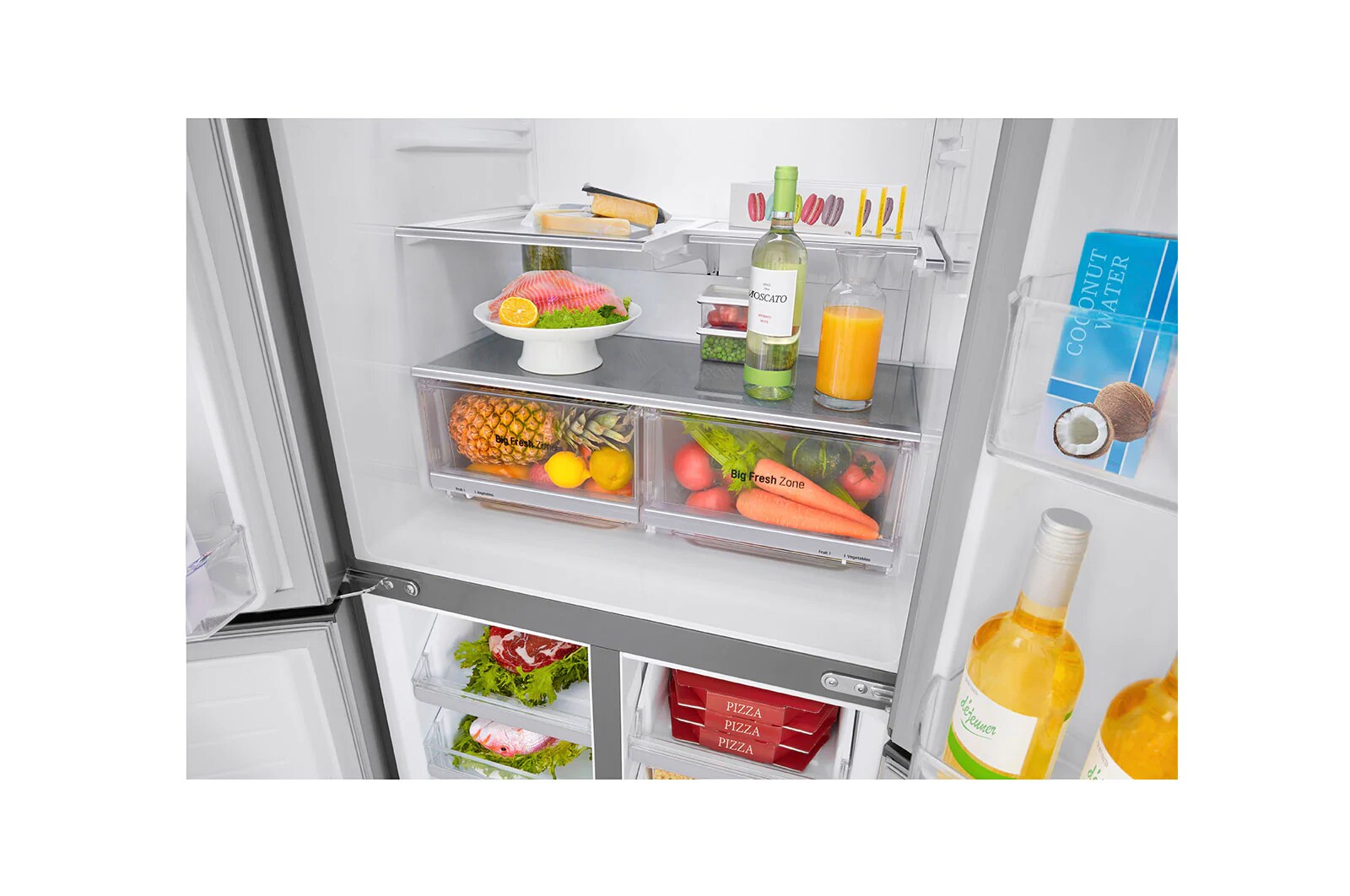 LG 530L LG French Door, SmartThinQ™, Silver, GC-B22FTLFL