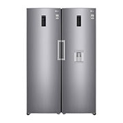 LG Twins Freezer 323 Liter, 11 Cubic Feet, Inverter linear compressor, GC-B404ELRZ