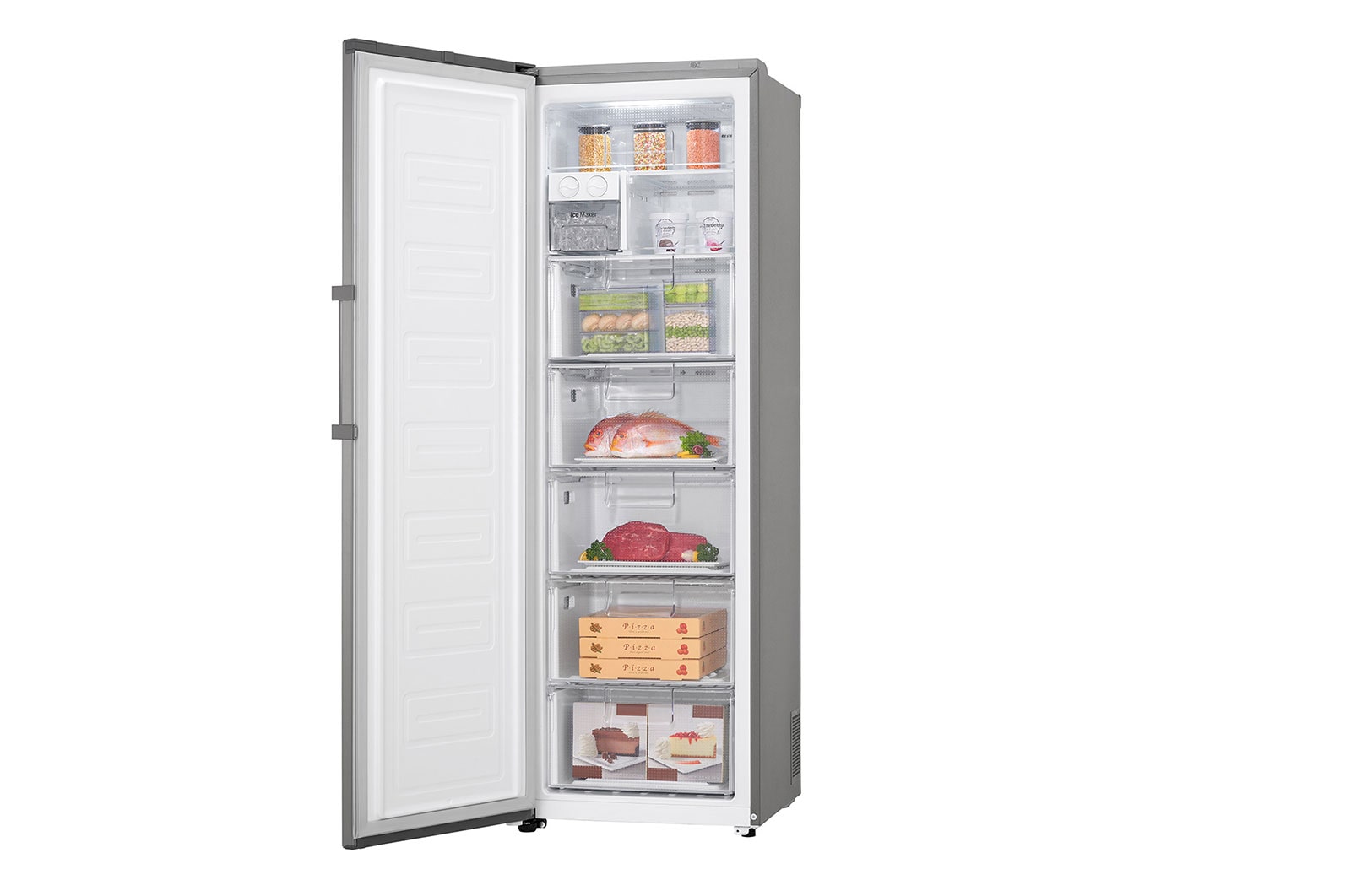 LG Twins Freezer 323 Liter, 11 Cubic Feet, Inverter linear compressor, GC-B404ELRZ
