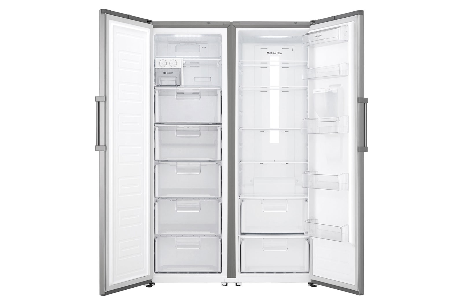 LG Twins Freezer 323 Liter, 11 Cubic Feet, Inverter linear compressor, GC-B404ELRZ