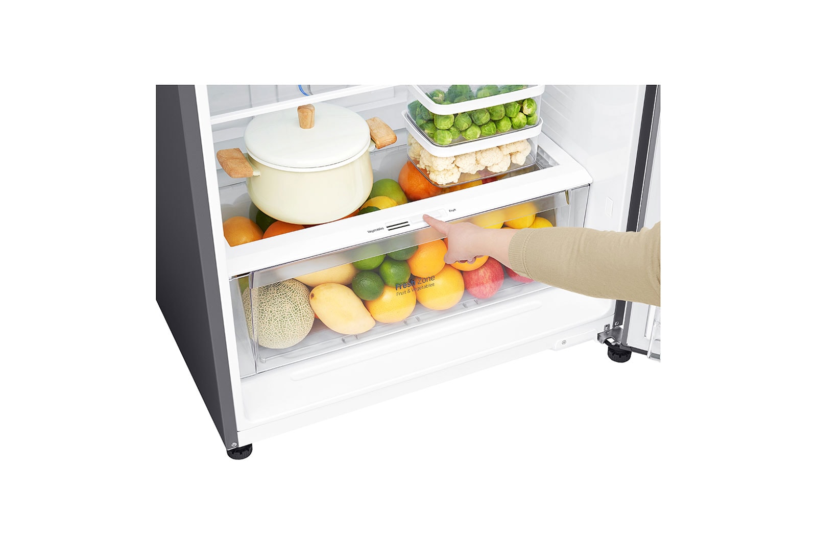 LG 512L LG Top Freezer Linear Cooling™, Silver, GN-A722HLHU