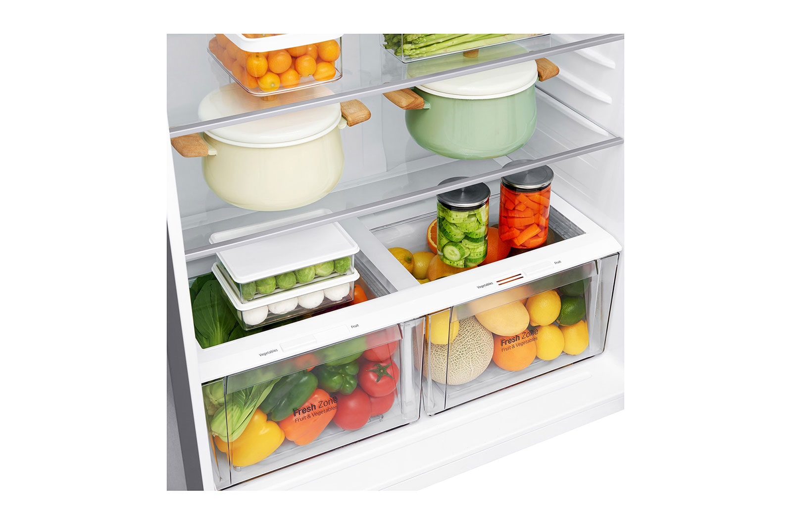 LG 592L LG Top Freezer Linear Cooling™, Silver, GR-H822HLHU