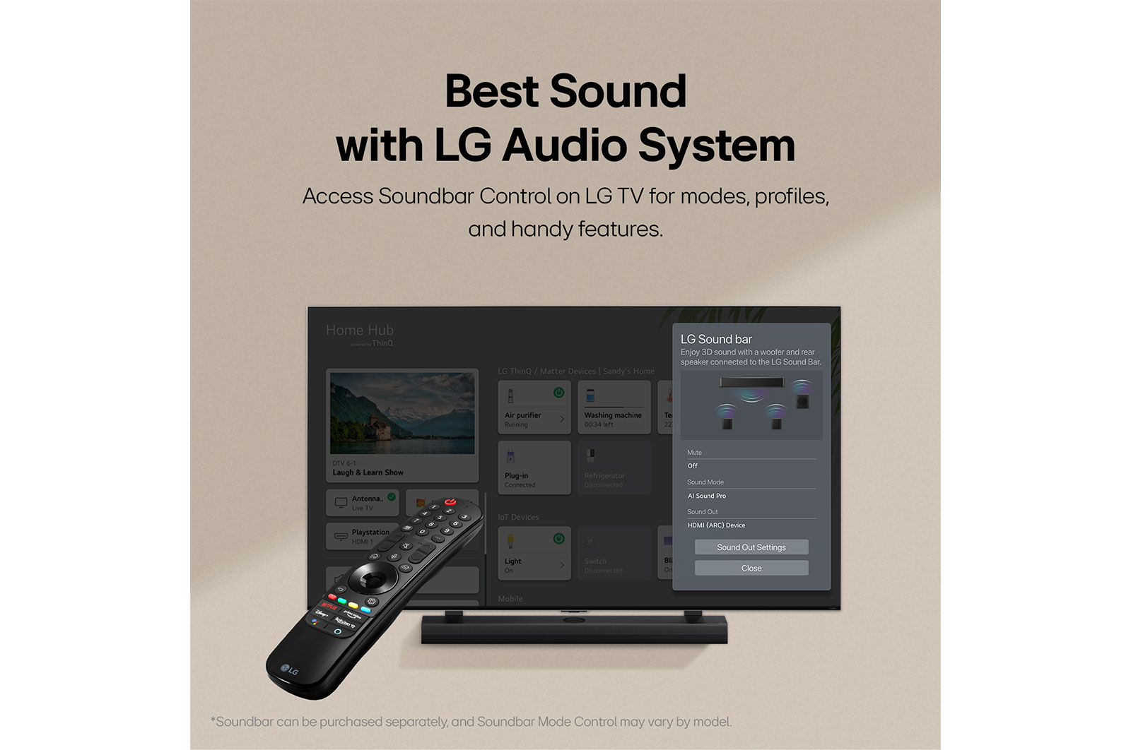 Best sound with LG Audio System