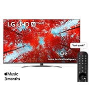 LG UHD 4K TV 55 Inch UQ9100 Series, Cinema Screen Design 4K Active HDR WebOS Smart AI ThinQ , 55UQ91006LC