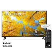 LG UHD 4K TV 65 Inch UQ7500 Series, Cinema Screen Design 4K Active HDR WebOS Smart AI ThinQ, 65UQ75006LG