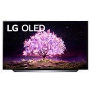 LG OLED TV 48 Inch C1 Series, Cinema Screen Design 4K Cinema HDR WebOS Smart AI ThinQ Pixel Dimming, OLED48C1PVB
