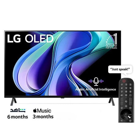 LG, OLED TV, 55 inch A3 series, WebOS Smart AI ThinQ, Magic Remote ...