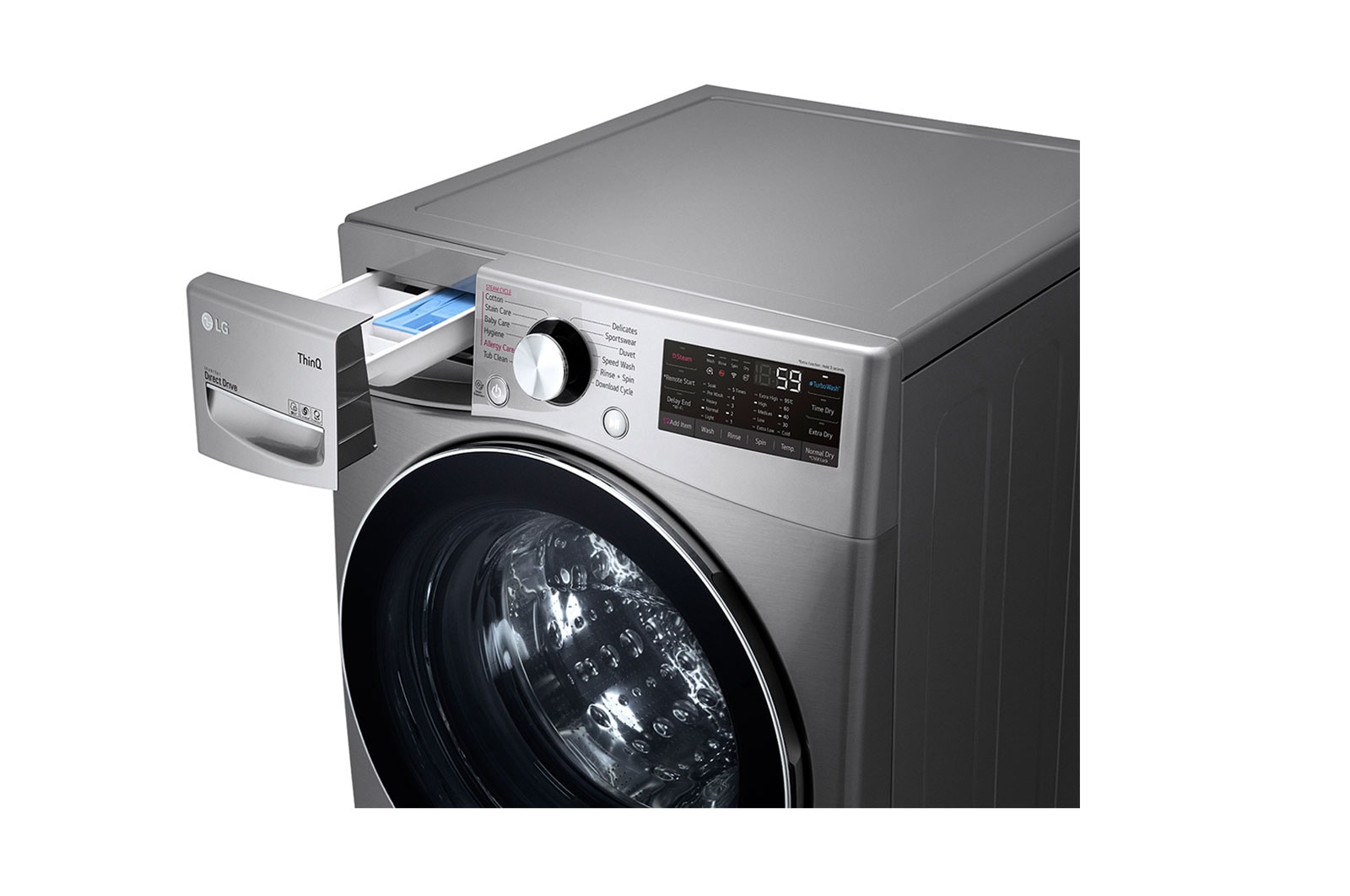 LG 15 Kg/8 Washer & Dryer , 6 Motion , AI DD Motor , Steam , TurboWash , TurboDry, F0L9DGP2S