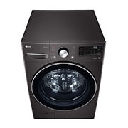 LG 15 kg Front load washing machine with AI DD™, Black steel ,Bigger capacity in same size,SmartThinQ™ (Wi-Fi), Tempered Glass Door., F0L9DYP2E