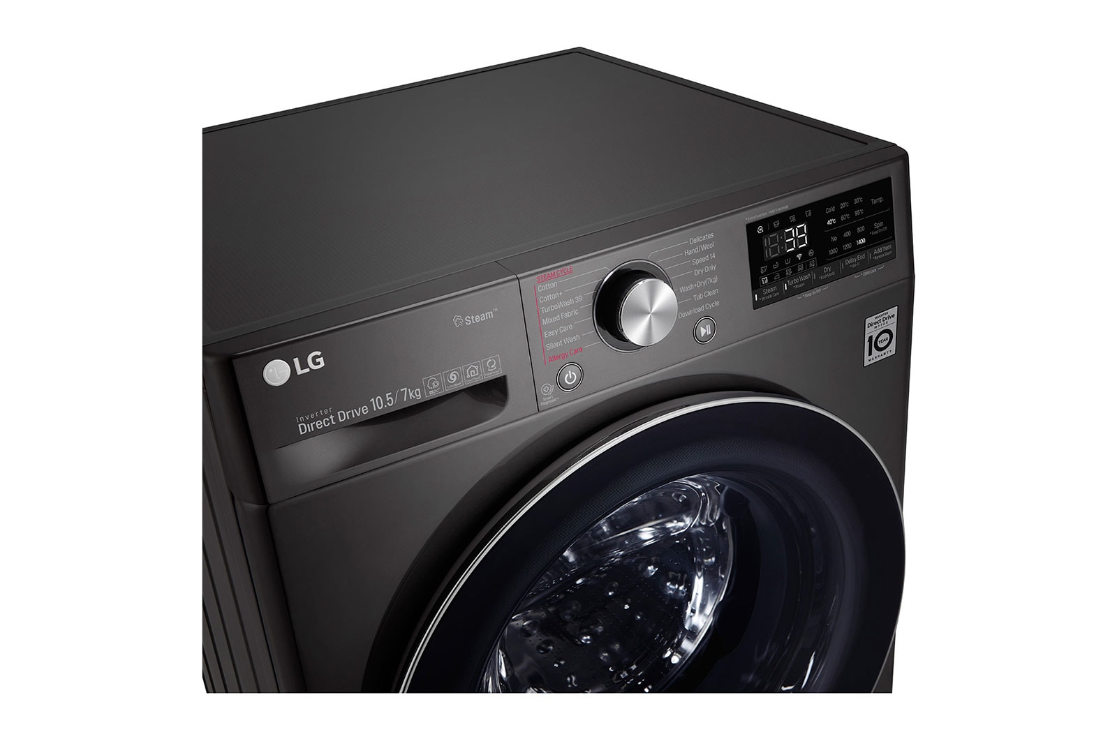 LG 10.5 Kg Vivace Washing Machine & 7 Kg dryer, with AI DD technology, F4V9RCP2E