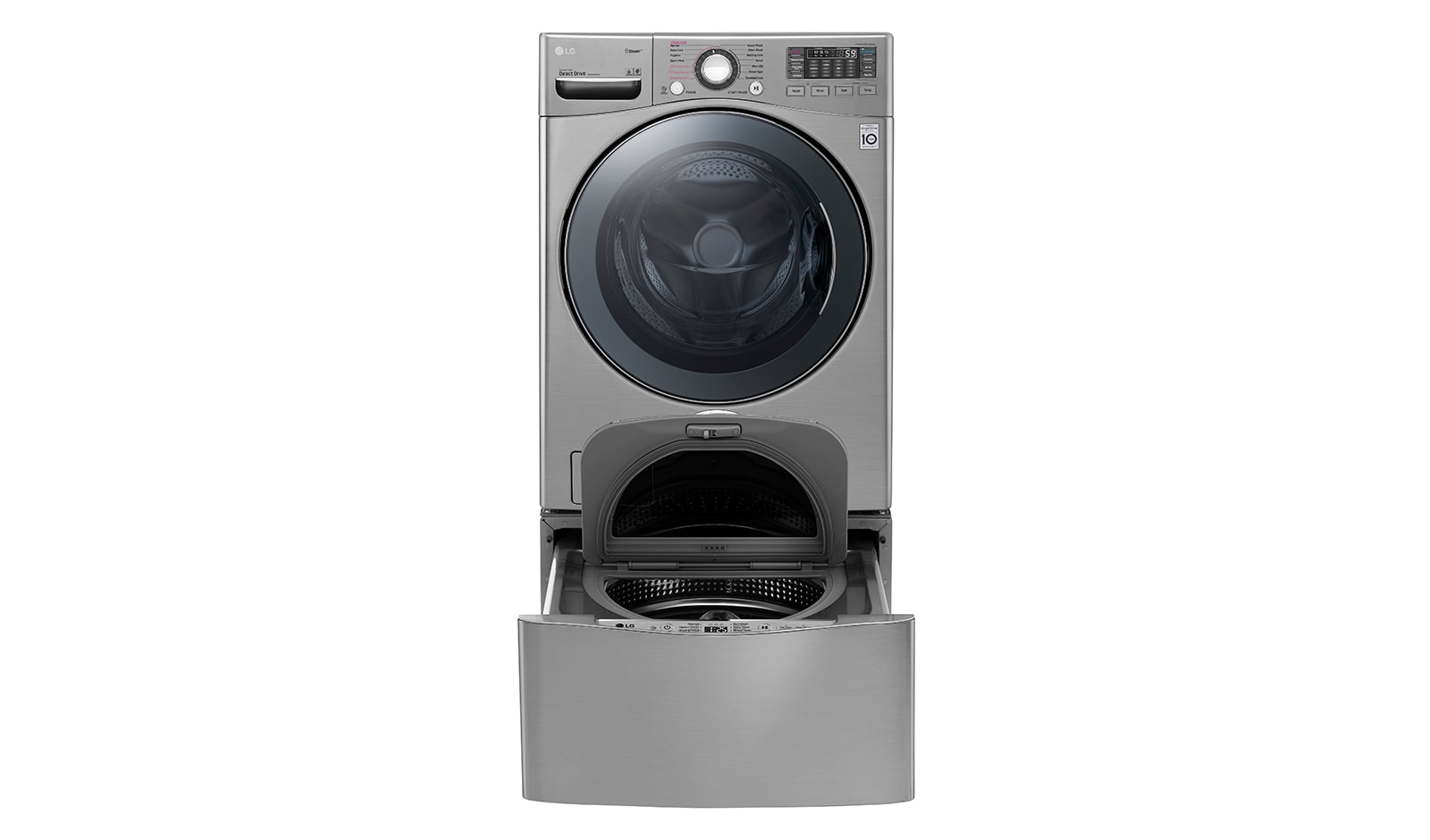 LG 18kg+ 3.5kg Wash Two Load with LG TWINWash™ Washing Machine, FT022K2SS