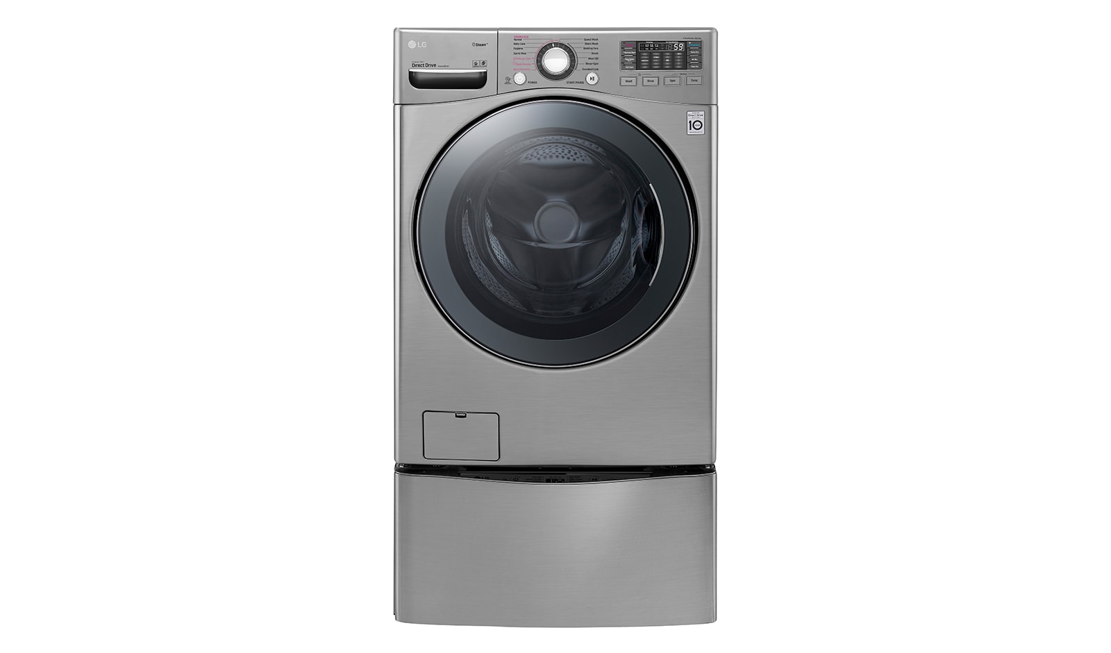 LG 18kg+ 3.5kg Wash Two Load with LG TWINWash™ Washing Machine, FT022K2SS