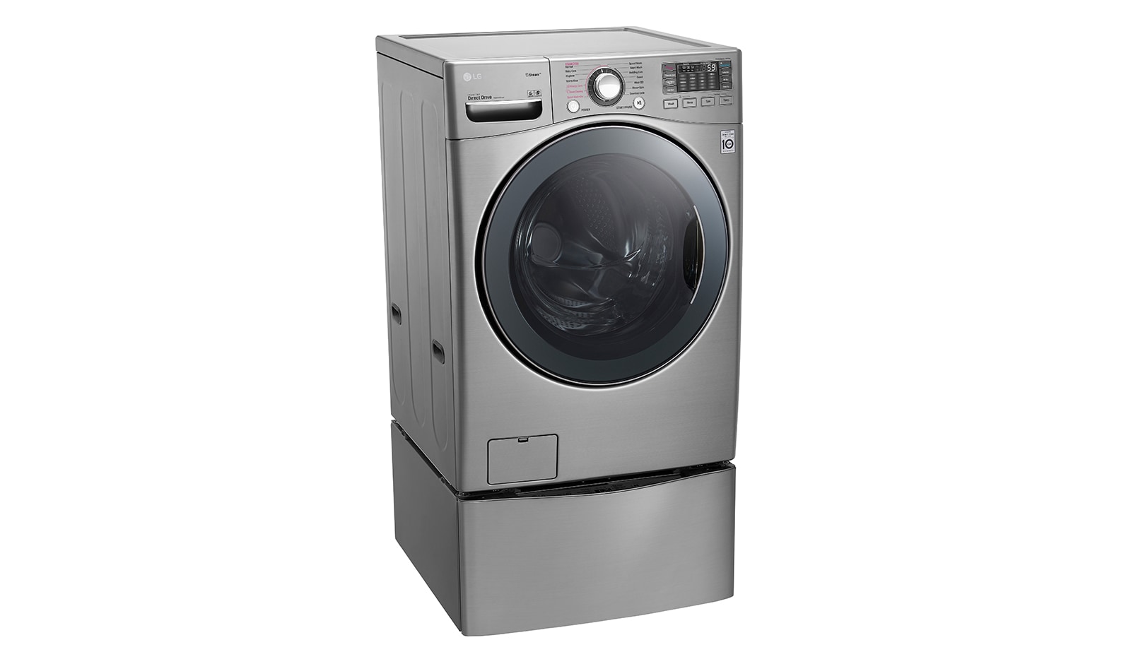LG 18kg+ 3.5kg Wash Two Load with LG TWINWash™ Washing Machine, FT022K2SS
