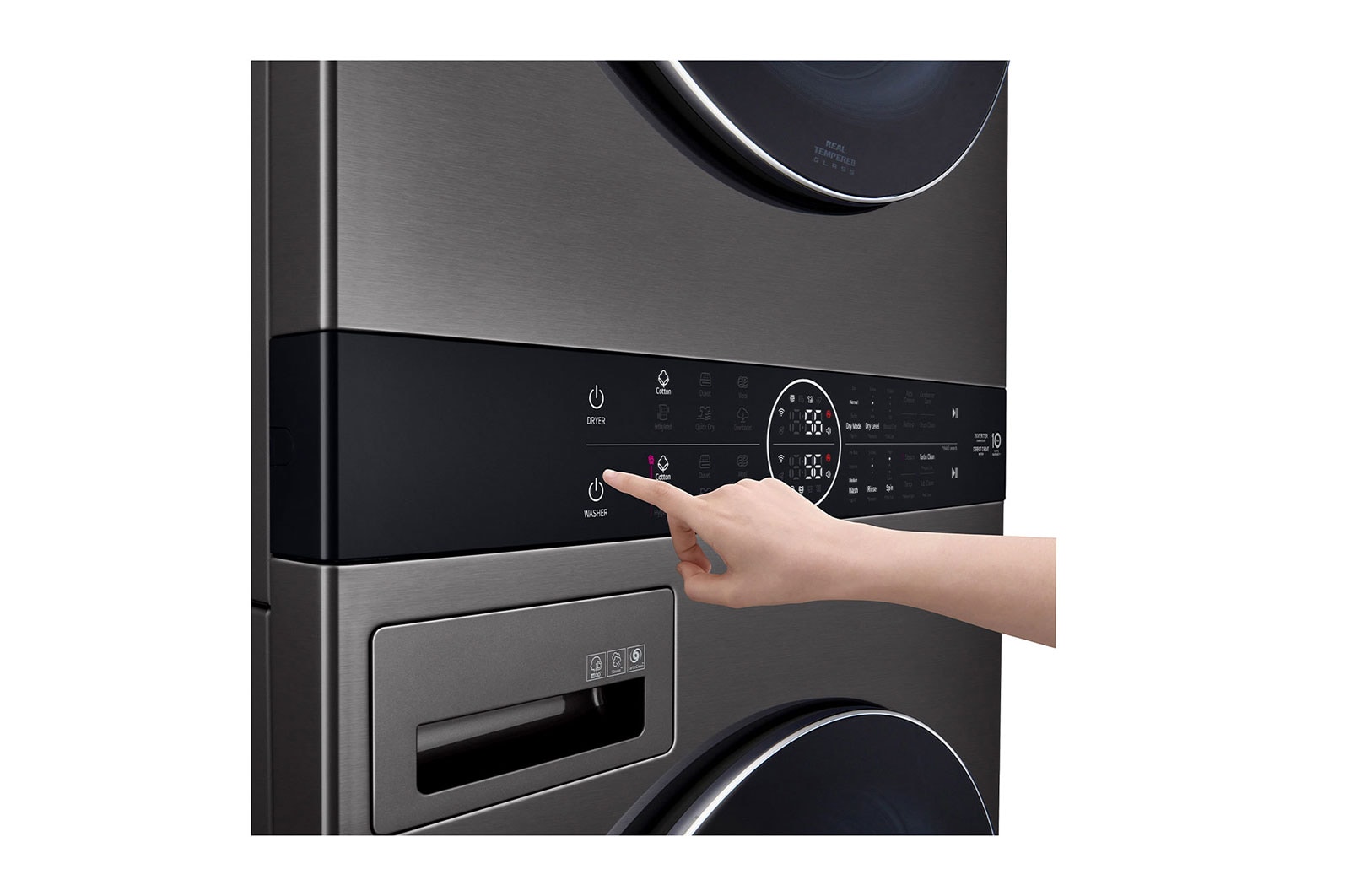 LG 21/16 Kg LG WashTower™ with Center Control, FWT2116BS