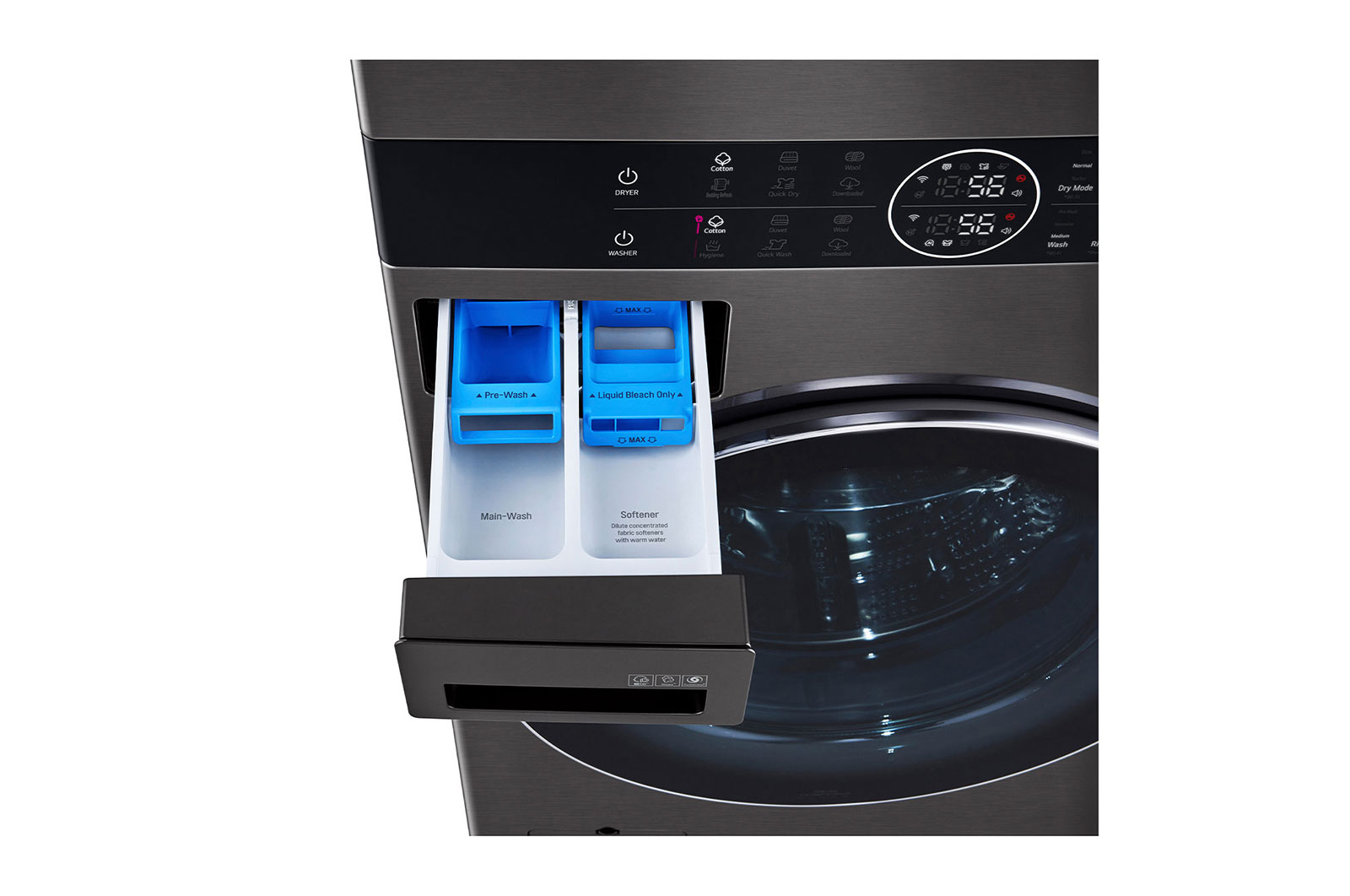 LG 21/16 Kg LG WashTower™ with Center Control, FWT2116BS