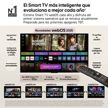 USP : LG webOS, el Smart TV más inteligente, que evoluciona a mejor cada año. Preparado para los próximos apagones TDT (1)