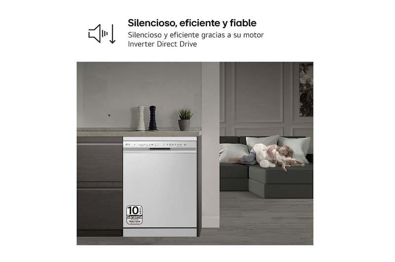 LG Outlet Lavavajillas LG QuadWashTM, Blanco , D, DF243FW.OUTLET