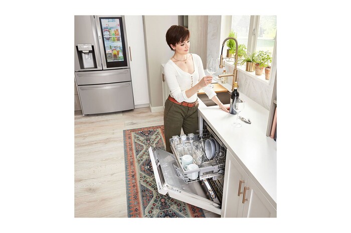 LG Outlet Lavavajillas LG QuadWashTM, Blanco , D, DF243FW.OUTLET