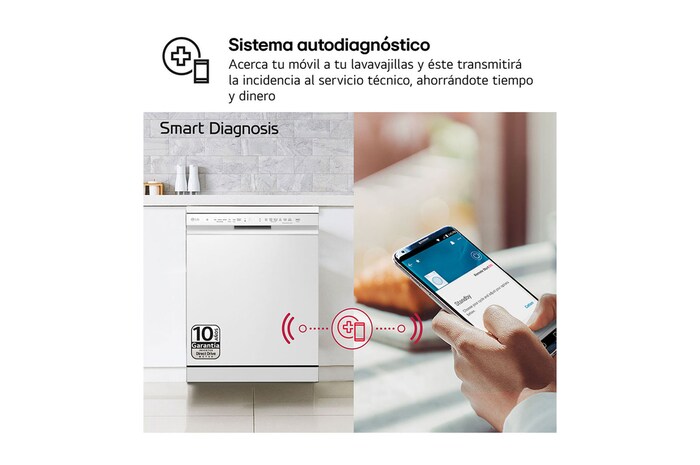 LG Outlet Lavavajillas LG QuadWashTM, Blanco , D, DF243FW.OUTLET