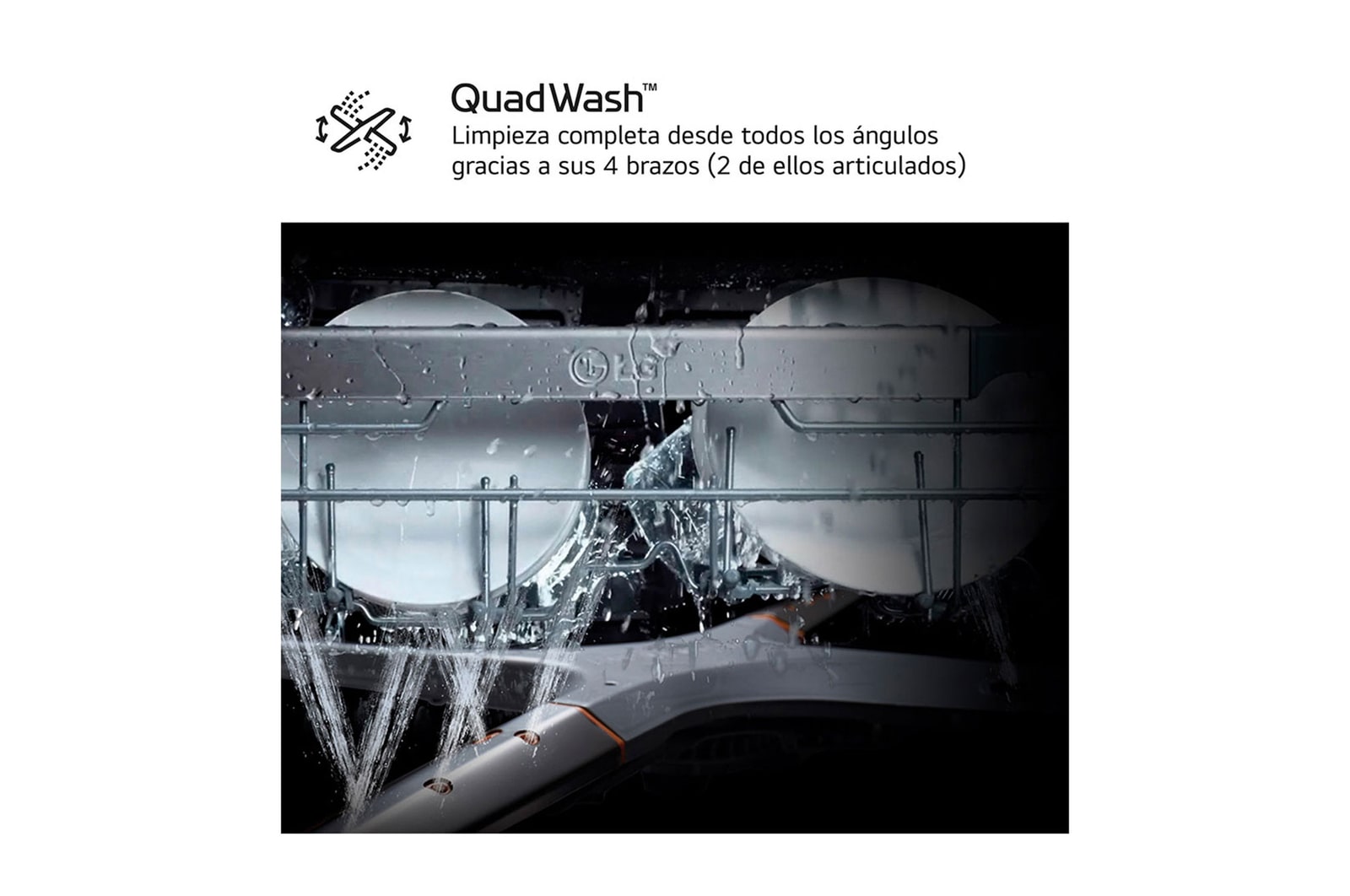 LG Outlet Lavavajillas LG QuadWashTM, Blanco , D, DF243FW.OUTLET