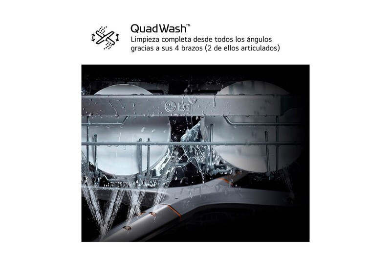 LG Outlet Lavavajillas LG QuadWashTM, Blanco , D, DF243FW.OUTLET