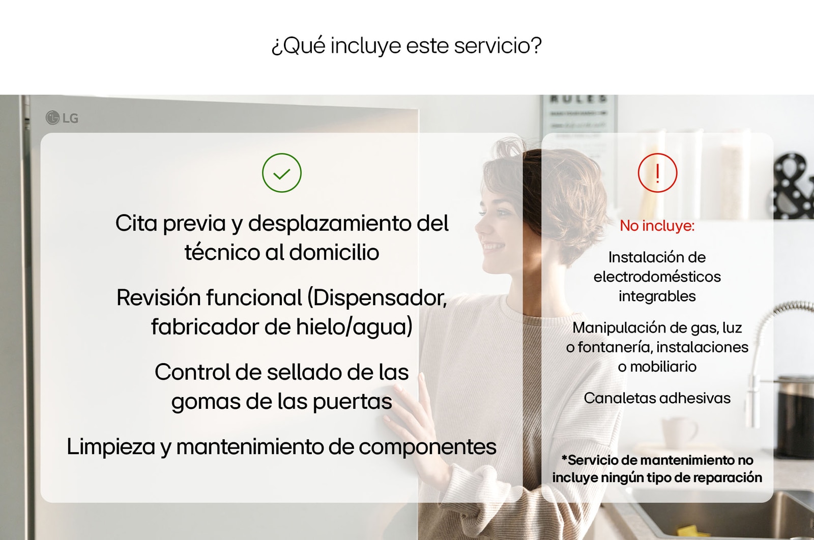 LG Mantenimiento para Frigoríficos LG, ServicioMFC