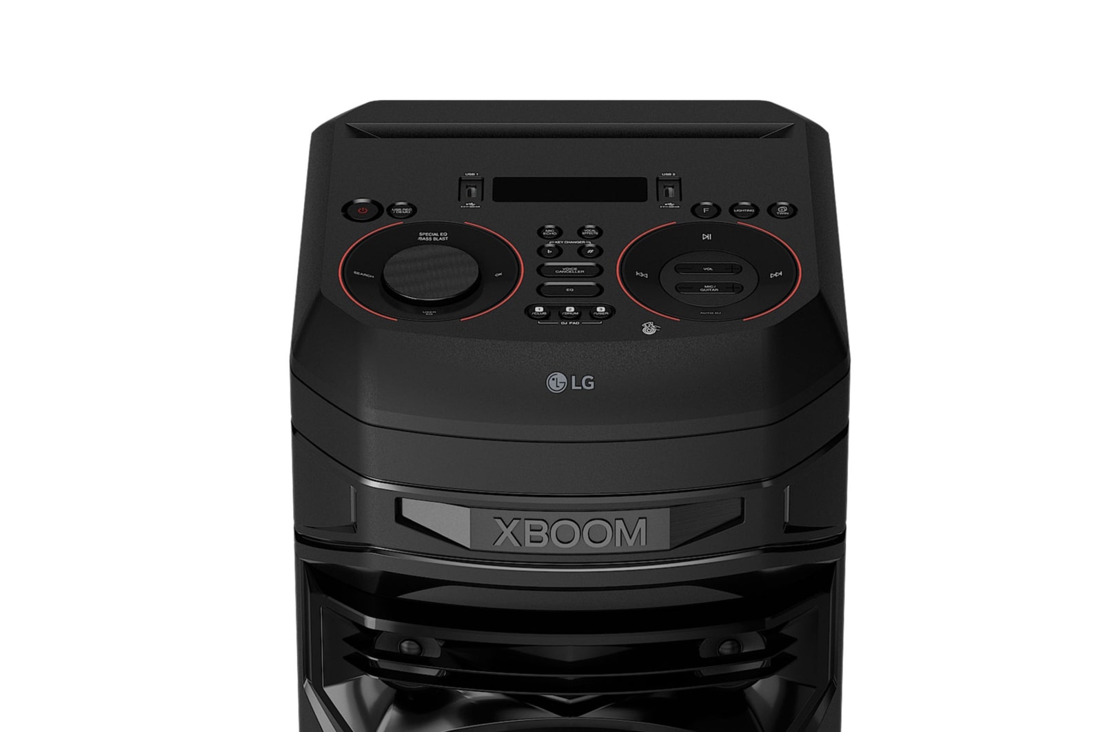 LG xboom La Bestia RNC5 - Altavoz gran potencia, 300W, karaoke, luces LED, efectos de DJ, Bluetooth, Negro, RNC5